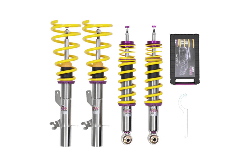 Foto real · suspensión KW Variant 3 de Suspensión Roscada KW Coilovers Variant 3 Inox-Line