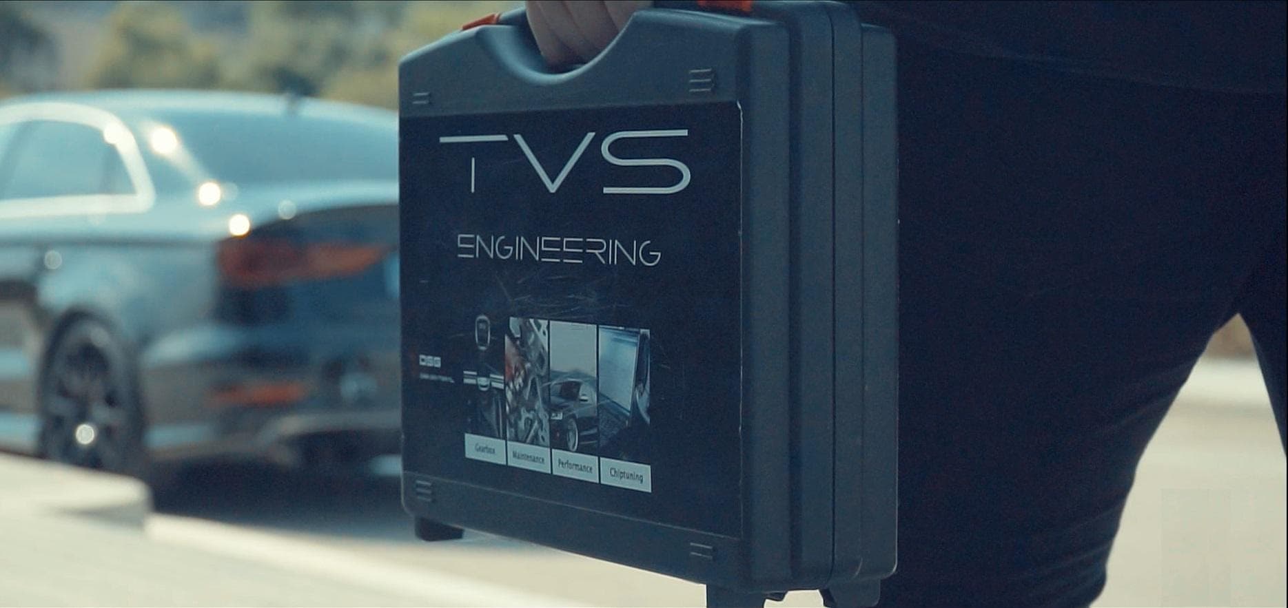 Foto real · equipo TVS DSG de Reprogramación Caja DSG TCU TVS Driveability